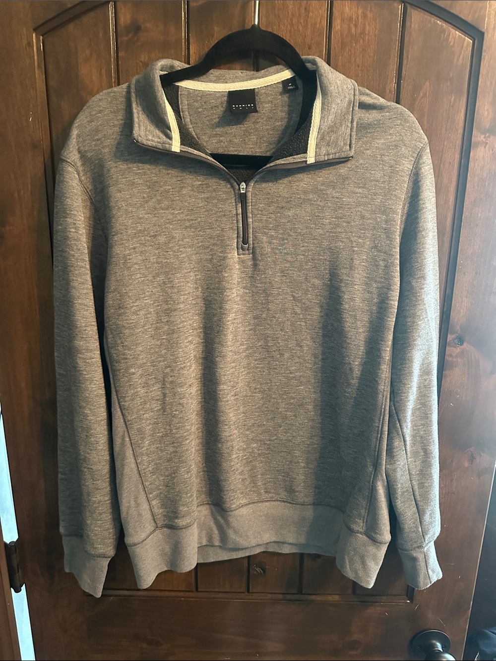 Men's Gray Half-Zip Performance Pullover Jacket